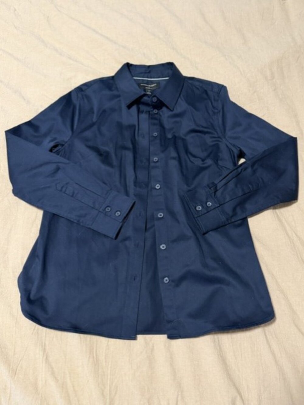 Banana Republic cotton Women's Dark Blue button down Shirt P4 - Picture 7 of 7
